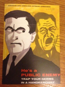 Health propaganda poster (Photo of exhibition postcard)