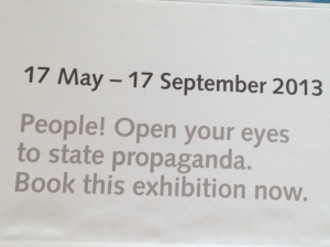 Beautifully ironic poster for 'Propaganda: Power and Persuasion'